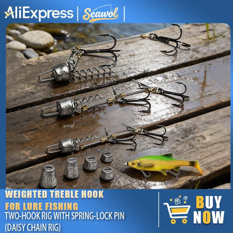 Monturas de anzuelos de pesca  - Fishing Hook Treble reseña y precio